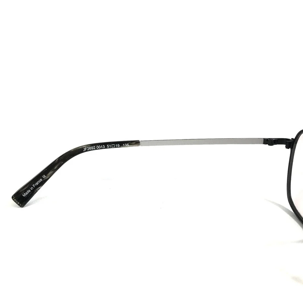 J.F. Rey Eyeglasses Frames JF2692 0013 Noir Argent Black Silver Square 51-19-135